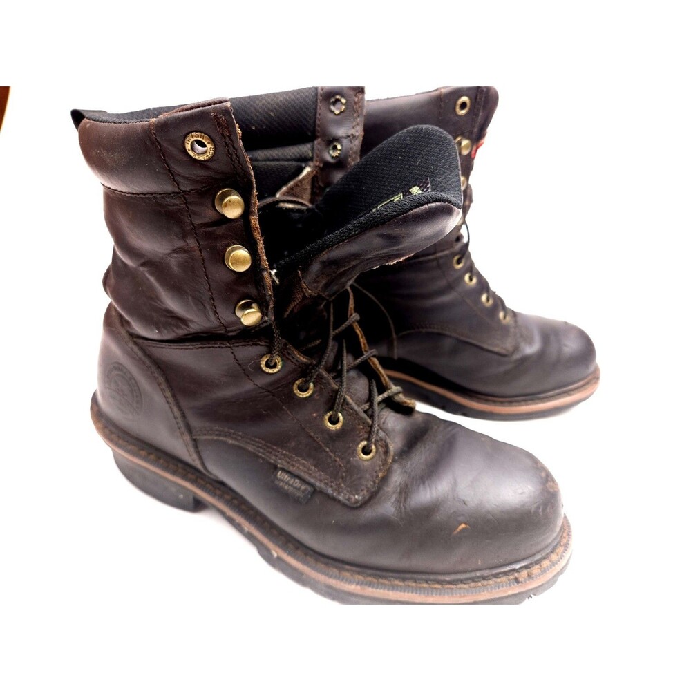 Red Wing Irish Setter 83808 Logger Steel Toe Work Boots Waterproof Mens 10 D - Picture 4 of 11
